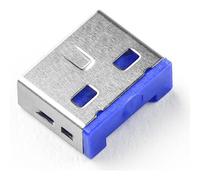 Dispositif de blocage d'interface Smartkeeper UL03P1DB + clé USB Type-A en plastique bleu, 10 pièces (UL03P1DB)