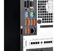 Dispositif de blocage d'interface Smartkeeper UL03P1OR + clé USB Type-A en plastique orange, 10 pièces (UL03P1OR)