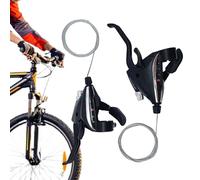 Dispositif de changement de vitesse pour vélo | Leviers de pouce 3 x 9 vitesses avec câble - 1 paire de leviers de vitesse pour vélo | Pour route, urbain, touring, fitness, extérieur, Adu