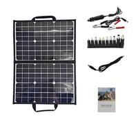 Dispositif de charge solaire pliable de 40 W - Générateur de portabilité - Haute efficacité - Plaque de cellules de charge solaire d'extérieur à haute efficacité