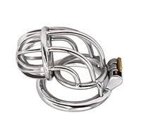 Dispositif de chasteté pour homme, cage pénienne, dispositif de chasteté avec serrure et clé invisibles, jeux de bondage.,45mm/1.77inch