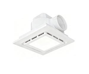 Dispositif de circulation d'air contemporain de salle de bain et plafonnier LED 3000 K à 5000 K Température de couleur Installation simple PP Substance Ventilateur d'échappement