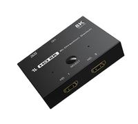 Dispositif de commutation avancé compatible HDMI 8K @ 60 Hz avec capacité de sortie 2 en 1, conformité HDCP et connecteurs compatibles HDMI source facile à utiliser