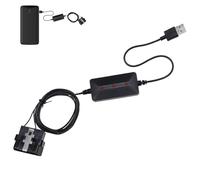 Dispositif de conservation de la mémoire pour batterie de voiture - Câble d'alimentation de 150 cm - Outil de changement de batterie de voiture OBD - Câble d'alimentation de 149,9 cm avec fiche et