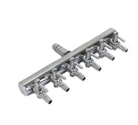 Dispositif de contrôle du volume d'air en acier inoxydable pour pompes à oxygène prenant en charge un fonctionnement stable et un fractionnement précis du débit d'air (6 voies)