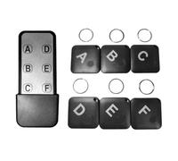 Dispositif de de clés - 6 récepteurs sans Fil, émetteur d'alarme 90 DB, localisateur Longue portée, Gadget d'alerte Portable, système de Facile à Utiliser | pour téléphone à Distance, Sac