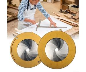 Dispositif de dessin circulaire réglable conçu avec précision optimisé pour l'illustration technique, la fabrication de motifs et la vérification de la mise en page (bleu)