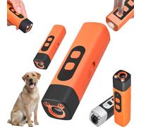 Dispositif de dissuasion des aboiements chiens à ultrasons wateresty, répulsif pour humain et efficace, sifflet anti-aboiements portable sûr, une utilisation intérieure extérieure propres ou(Orange)