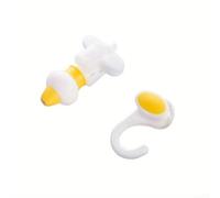 Dispositif de distribution efficace de gel douche avec presse-agrumes et pompe, minimise les déchets et maximise efficacement l'utilisation de liquides visqueux (jaune)