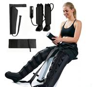 Dispositif de drainage lymphatique pour jambes avec pression réglable | 12 programmes de massage, soulagement des crampes du mollet et favorise la circulation sanguine, idéal pour la maison