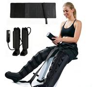 Dispositif de drainage lymphatique pour jambes avec pression réglable | 12 programmes de massage, soulagement des crampes du mollet et favorise la circulation sanguine, idéal pour la maison