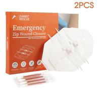 Dispositif De Fermeture À Glissière Indolore Pour Les Plaies,Bandes De Fermeture En Élasthanne Sans Suture,Trousse De Premiers Soins,Bande De Fermeture De La Muqueuse Lacaire - Type 2pcs In Box