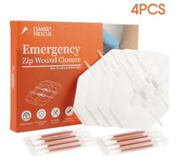 Dispositif De Fermeture À Glissière Indolore Pour Les Plaies,Bandes De Fermeture En Élasthanne Sans Suture,Trousse De Premiers Soins,Bande De Fermeture De La Muqueuse Lacaire - Type 4pcs In Box