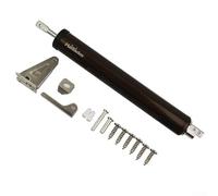 Dispositif de fermeture automatique de porte tampon, adapté aux portes moyennes, vitesse réglable pour plus de sécurité et de commodité (noir)