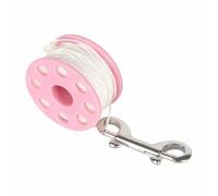 Dispositif de Flottabilité de Plongée Moulinet Dévidoir Spool Doigt de Plongée Fabrication POM Marine et Acier Inoxydable Corde Blanche 30 M pour, Rose-30m, M