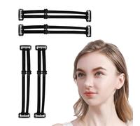 Dispositif de levage du visage - Sangle élastique pour le visage - Bandes invisibles - Outil anti-âge respirant avec clips, outils de réduction de renforcement de la peau, coups de visage