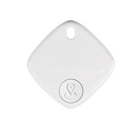 - Dispositif de localisation pour chats avec suivi de localisation mondial, compatible avec Android sans frais mensuels, convient à n'importe quel collier dans une forme compacte (blanc, 3,8 x 3,8 x