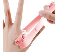 Dispositif de massage des doigts - dispositif de massage du pouce - Scooter de massage double face du pouce pour les doigts et les mains Masseur en silicone à double main Compédité