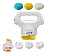 Dispositif de massage du cou | Masseur en dos et au cou | Masseur de tissus en profondeur avec 12 vitesses et 3 têtes | Détente musculaire rechargeable pour les athlètes seniors des jambes arrière