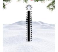 Dispositif De Mesure De La Neige Pour Piquet De Jardin,Appareil De Mesure De Précision | Règle Métallique à Flocons de Neige Hivernaux | pour le Jardin, l'Arrière-Cour, le Patio, l'Extérieur, la Cour,