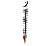 Dispositif de Mesure des Chutes de Neige, Facile à Lire 90 Cm Hauteur Anti-Fade Revêtement Exquis 24 Pouces Grand Nombre de Neige -Rabbits Décoratifs pour Le Snowboard (Or Champagne)