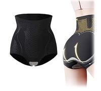 Dispositif de mise en forme de réparation de fibre ionique en soie de glace, modeleur de restauration de fibre unique, culotte de contrôle du ventre pour femme (Noir, XXL (for 70-80kg))