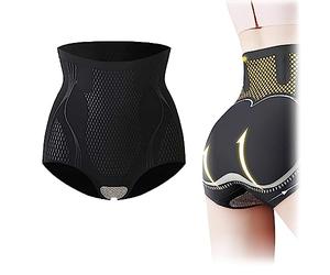 Dispositif de mise en forme de réparation de fibre ionique en soie de glace, modeleur de restauration de fibre unique, culotte de contrôle du ventre pour femme (Noir, XXL (for 70-80kg))