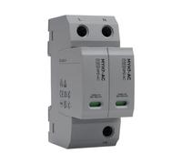 Dispositif de Parafoudre Basse Tension AC275V Parafoudre Type 2 2P 50kA | Type T1+T2 20-50kA Varistance intégrée Montage sur rail DIN Dispositif Parasurtenseur de Tension pour stations de recharge