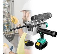 Dispositif De Passage De Câbles Dissimulés Pour Électricien, Tire-câble Électrique Sans Fil 40 M/min, Vitesse Variable En Continu, Pour La Construction Et L'hydroélectricité,2 Battery