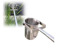 Dispositif de prélèvement d'échantillons d'eau pour la qualité de l'eau:Tige télescopique rétractable,Seau de prélèvement d'eau,échantillonneur à balancier Vertical,Metal 500ml,1.17~4m