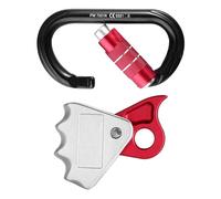 Dispositif de prise de corde autobloquante, Dispositif de prise de corde d'extérieur,Pince de câble en alliage à fermeture rapide 24KN Pince de câble de sécurité 15KN | Outils ergonomiques pour arr