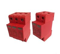 Dispositif de protection contre les surtensions 2P 3P 40KA DC1000V pour systèmes photovoltaïques avec montage sur rail et indicateur d'état pour la sécurité du circuit solaire (DC1000V 3P40KA)