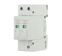 Dispositif de protection contre les surtensions 2P 40KA pour 420 VAC, pour module de protection contre la foudre avec montage sur rail de guidage, boîtier PC ignifuge, gris