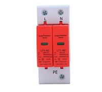 Dispositif de Protection Contre Les Surtensions, AC 385V 2P 40-80KA Rail de Guidage Protecteur de Dispositif Parafoudre de Tension Module de Protection électronique pour Solaire Photovoltaïque