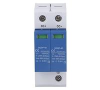 Dispositif de Protection contre les Surtensions Bleu et Blanc DC1000V 40KA Protecteur de Disjoncteur Photovoltaïque SPD pour le Temps du Tonnerre (2P)