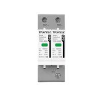 Dispositif de protection contre les surtensions CC SPD 600 V 1000 V 2P 20 KA 40 KA 60 KA Protecteur de tension Parafoudre photovoltaïque solaire(40KA,DC 1000V)