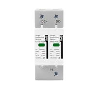 Dispositif de protection contre les surtensions DC SPD 600 V 800 V 1000 V 2P 20 KA 40 KA 60 KA Protection solaire photovoltaïque Parafoudre photovoltaïque (40 KA, DC 800 V)