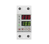 Dispositif de protection contre les surtensions et sous-tensions sur rail réglable, AC 40A 63A 230V, relais, limite surintensités(Voltage Current G,63A)