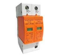 Dispositif de protection contre les surtensions SPD DC 500 V 800 V 1000 V 2P DC 1000 V 20 KA ~ 40 KA Parafoudre basse tension for rail DIN de maison Protecteur bipolaire(500V)
