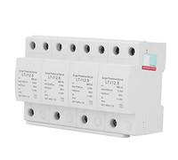 Dispositif de Protection Contre Les surtensions T1 Classe 4P AC 385 V 12,5 kA - 25 kA parafoudre pour systèmes électriques Conception modulaire Ignifuge Protecteur de boîte de