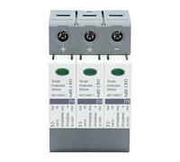 Dispositif de Protection Contre Les surtensions triphasé 1500 VCC Max 20 kA | Parafoudre de montage sur rail de 35 mm pour protection contre la foudre des panneaux photovoltaïques et solaires