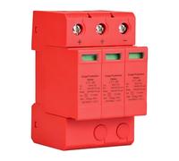 Dispositif de Protection Contre Les surtensions triphasé 500 V CC 20 kA | Parafoudre de montage sur rail de 35 mm pour protection contre la foudre des panneaux photovoltaïques et solaires