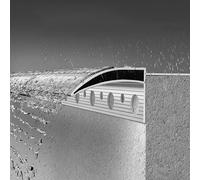 Dispositif De Protection De Bord De Toit, De Mur Extérieur, De Seuil De Fenêtre, De Déflecteur Décoratif, De Lignes En Forme De Bec(5 pcs,L W 50cm x 30mm)