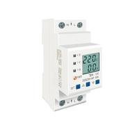 Dispositif de protection réglable contre les surtensions et les sous-tensions, limite de courant, voltmètre, kWh, rail DIN 63A 80A 110V 230V(63A Bottom input)
