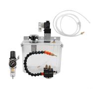 Dispositif de refroidissement entièrement scellé pour machine à outils avec réservoir d'huile de 3 l, construction en métal PVC, débit réglable 2,5 à 575 ml/min, pour liquides de coupe eau-diesel, (24