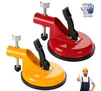 Dispositif De Réglage De Hauteur Ajustable, Outil Professionnel De Mise à Niveau Pour Plans De Travail, Outil De Correction Des Joints Sol, Pinces D'alignement Professionnelles Pour Plans(Red+Yellow)