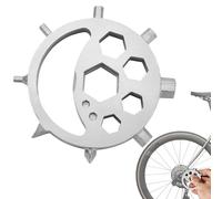 Dispositif de réparation pratique : clé à main 6,5 x 6,5 x 0,7 cm, métal de longue durée | Gadget matériel polyvalent, accessoire de poche manuel pour le transport . de Off