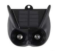 Dispositif de sécurité à énergie solaire avec détecteur de mouvement qui émet des alertes sonores pour dissuader les animaux indésirables (1 pièce)