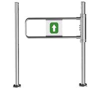Dispositif de sécurité pour Porte battante unidirectionnelle, adapté aux marchés et aux usines - Protection d'accès par Simple Pression, Solution de sécurité d'entrée Robuste.