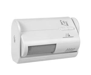 Dispositif de signalisation d'entrée sans Fil Maclean, capteur PIR, portée 8m, alimenté par Une Batterie 9V DC, Volume supérieur à 70dB, MCE311 W